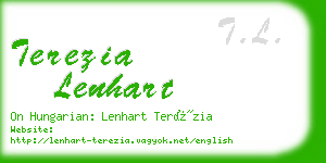 terezia lenhart business card